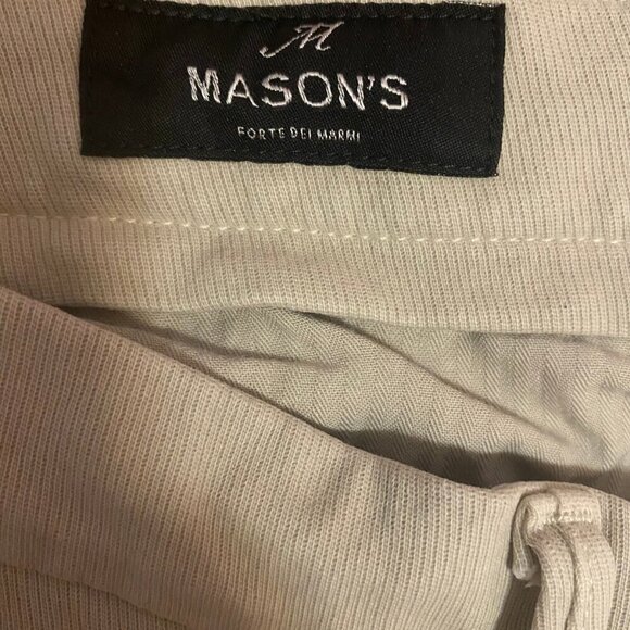 Mason’s Italy Torino Jersey Slim Fit Khaki Pants | Size 54 (XL/38W) - Picture 7 of 12